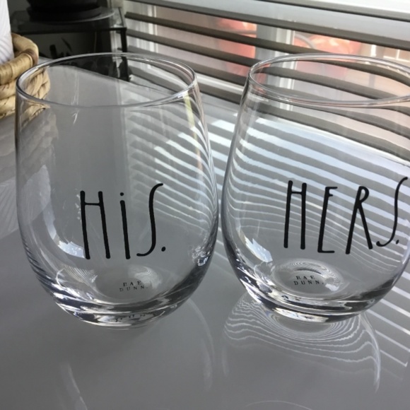 Rae Dunn Glassware x 6 (Wine, Mugs, Cocktails) - Picture 2 of 5